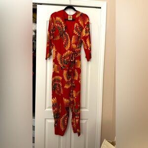 Farm Rio red jumpsuit